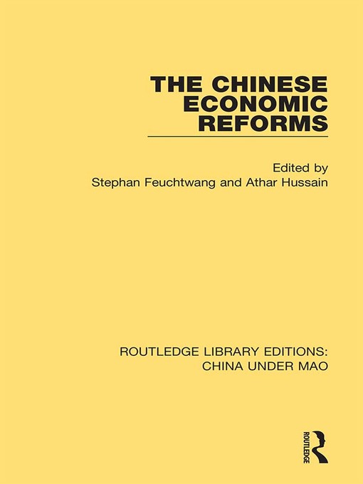 Title details for The Chinese Economic Reforms by Stephan Feuchtwang - Available